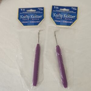 2 Knifty Knitter Eegonomic Loom Hook Provo Craft  NIP
